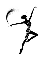 Wall Mural - Ballet dancer for your design