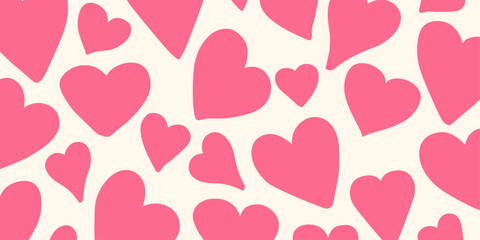 Poster - Abstract love shape pattern background