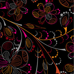 Poster - floral background