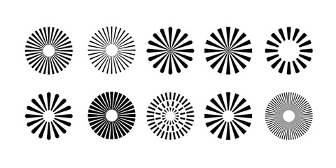 Poster - Set of round geometric symbol