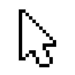 Poster - Pixelated arrow cursor icon design