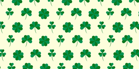 Canvas Print - Natural clover leaf pattern background