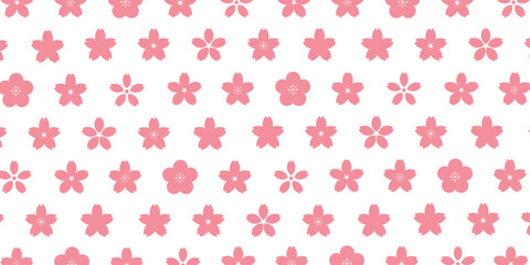 Sticker - Sakura flower pattern design. Japanese flower background