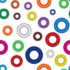 Wall Mural - Colorfull ring background, color circles