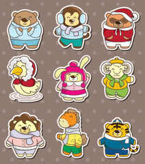 Wall Mural - winter animal stickers