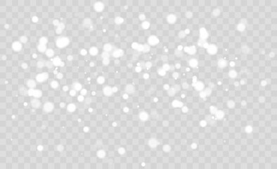 Wall Mural - light abstract glowing bokeh lights. light bokeh effect isolated on transparent background. christma