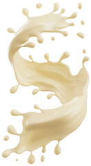 Poster - white chocolate milk splash.