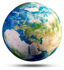 Wall Mural - europe and north pole. planet earth. elements of this image furnished by nasa