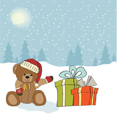 Sticker - Christmas greeting card