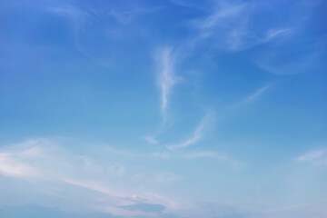 Wall Mural - the sky is blue with clouds, beautiful by nature.
