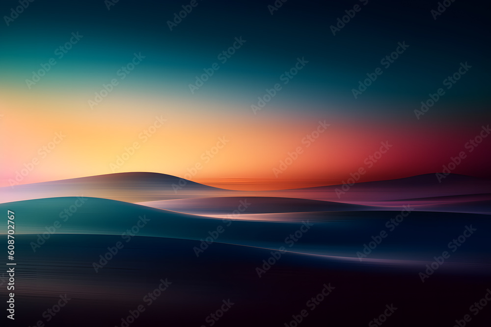 Generative AI illustration of abstract background with curved lines and ...