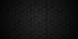 Background of abstract black hexagon background design a dark honeycomb grid pattern. Abstract octagons dark 3d background.Black geometric background for design.