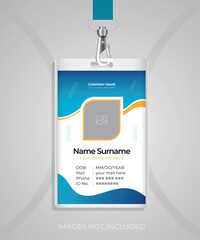 Modern and clean Identity Card template design