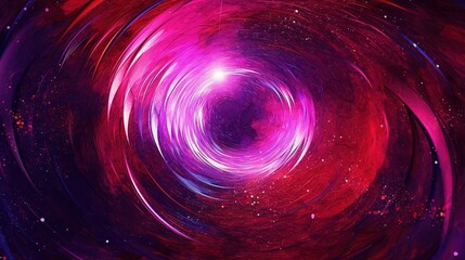 Wall Mural - Space wormhole, space travel concept, funnel shaped tunnel that can connect one universe to another.