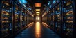 © AkimD - AI Generated. AI Generative. Photo illustration of data bitcoin storage pc server room. Graphic Art
