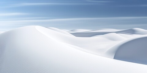 ai generated. ai generative. beautiful white sand dune with blue sky. graphic art