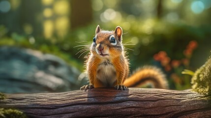 Wall Mural - squirrel in the park