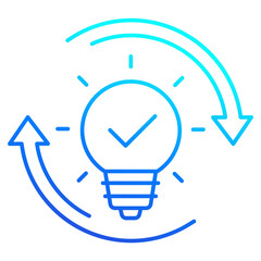 Poster - idea generator line design icon