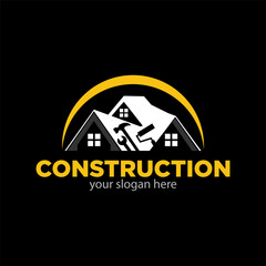 Construction Logo Design Illustration