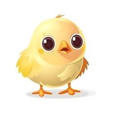 Wall Mural - Vibrant chick clipart to add energy to your projects