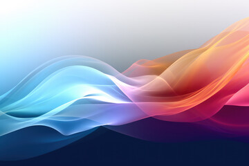 neon light with abstract colorful gradient wave background