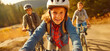 © Andrii  - Active Children Embrace the Serenity of Nature on Bicycles