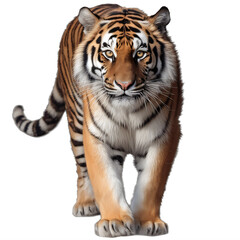 Wall Mural - a siberian tiger on a transparent background png isolated generative ai