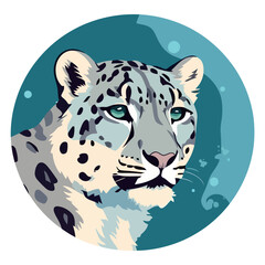 Sticker - Large feline hunter watching danger in nature