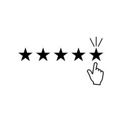 Customer reviews, rating, user feedback vector