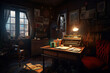 © Michael Schauer - Ancient typewriter in a cozy room
