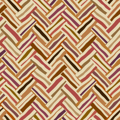 Leinwandbilder - Seamless vector image. Beige herringbone geometric pattern . Tribal native style. Vector image