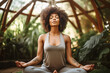 © Michael Schauer - woman meditating in yoga pose