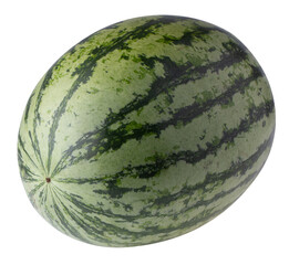 Wall Mural - whole and half watermelon isolated on a transparent background