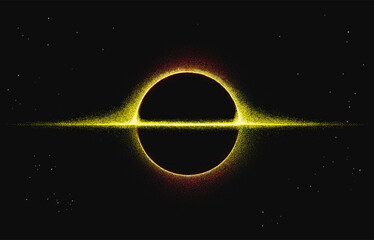 Wall Mural - illustration of supermassive black hole