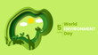 © NEENU - World Environment day Paper cut illustration design. Environment day, 05 June. animals and plants