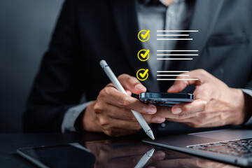 Aufkleber - Digital Guarantee Approvement , business checking quality assurance QA or QC management, certification Standardization, certification. Compliance to regulations service and standards