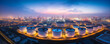 © ruslee - Oil refinery plant from industry zone,Oil refinery at twilight,Aerial view of Oil and gas industry,industry factory concept and transportation,, Refinery factory and oil storage tank ,Generative AI