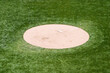 A empty pitchers mound