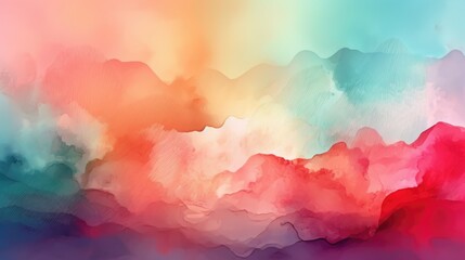 abstract multi-colored bright background, watercolor. Generative AI