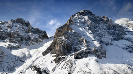 Canvas Print - Mountain top in the Dolomiti mountains