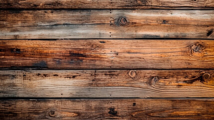 Wall Mural - Old wooden planks aged, texture, background, high quality, nice grain. Generative AI