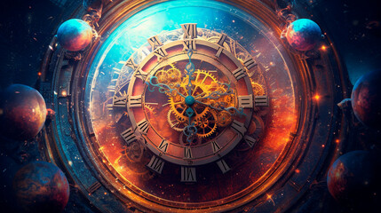 The clock of universe. Generative AI