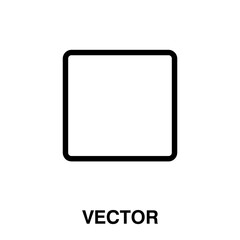 Poster - square icon,vector illustration. square icon illustration isolated on White background.eps