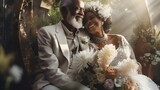 black wedding, afro american wedding scenes