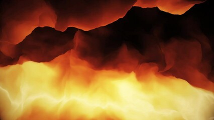 Wall Mural - Abstract Raging Fire Inferno Background Loop