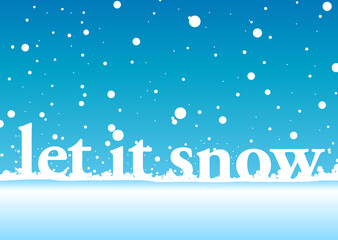 Wall Mural - let it snow