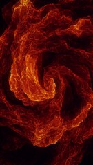 Wall Mural - Vertical Spiral Abstract Raging Fire Inferno Background Loop