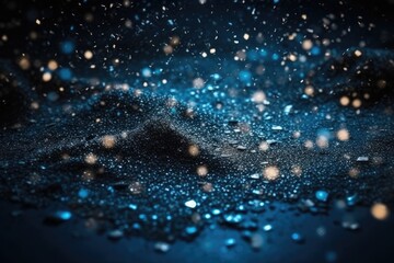 Fototapete - blurred abstract blue and black background Generative AI
