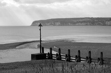 The Coast Of Sidmouth In Devon