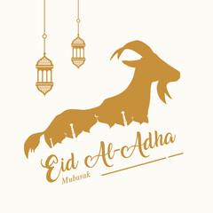 Wall Mural - Vector Eid al Adha Islamic background